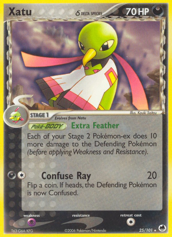 Xatu (25/101) (Delta Species) [EX: Dragon Frontiers] Pokémon