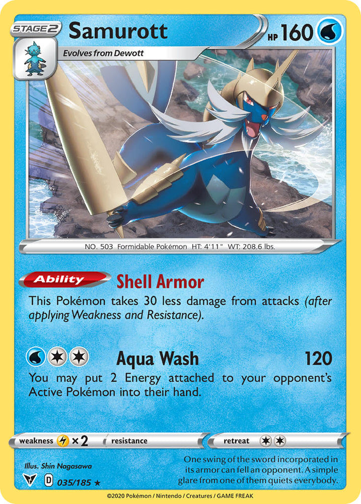 Samurott (035/185) [Sword & Shield: Vivid Voltage] Pokémon