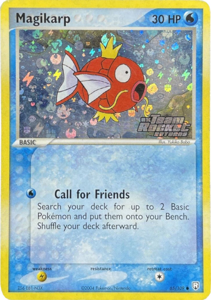 Magikarp (65/109) (Stamped) [EX: Team Rocket Returns] Pokémon