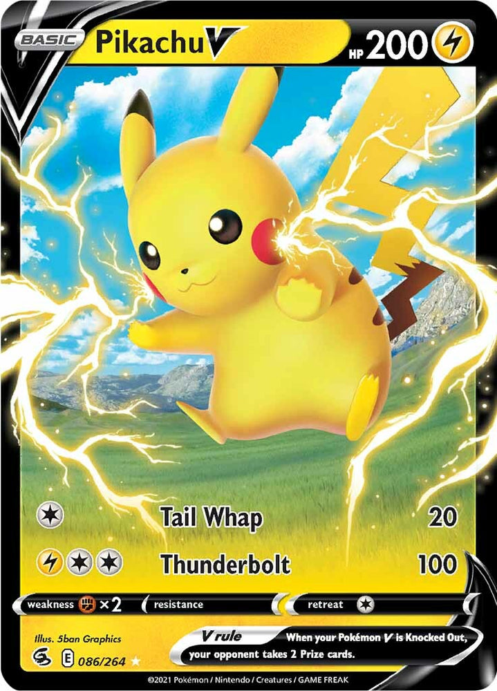 Pikachu V (086/264) [Sword & Shield: Fusion Strike] Pokémon