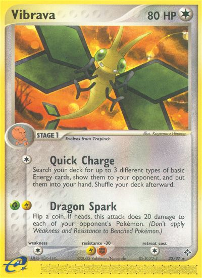 Vibrava (22/97) [EX: Dragon] Pokémon