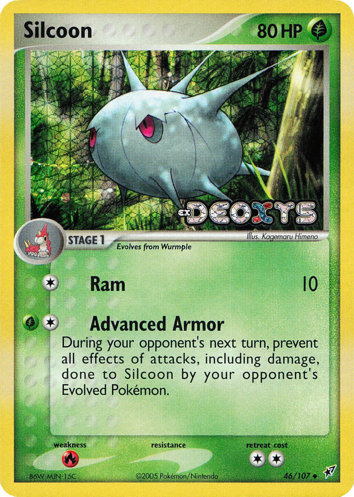 Silcoon (46/107) (Stamped) [EX: Deoxys] Pokémon