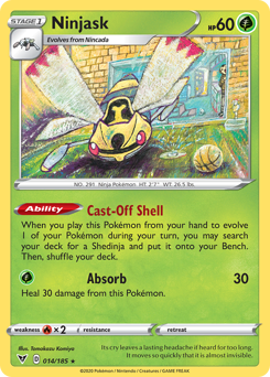 Ninjask (014/185) [Sword & Shield: Vivid Voltage] Pokémon