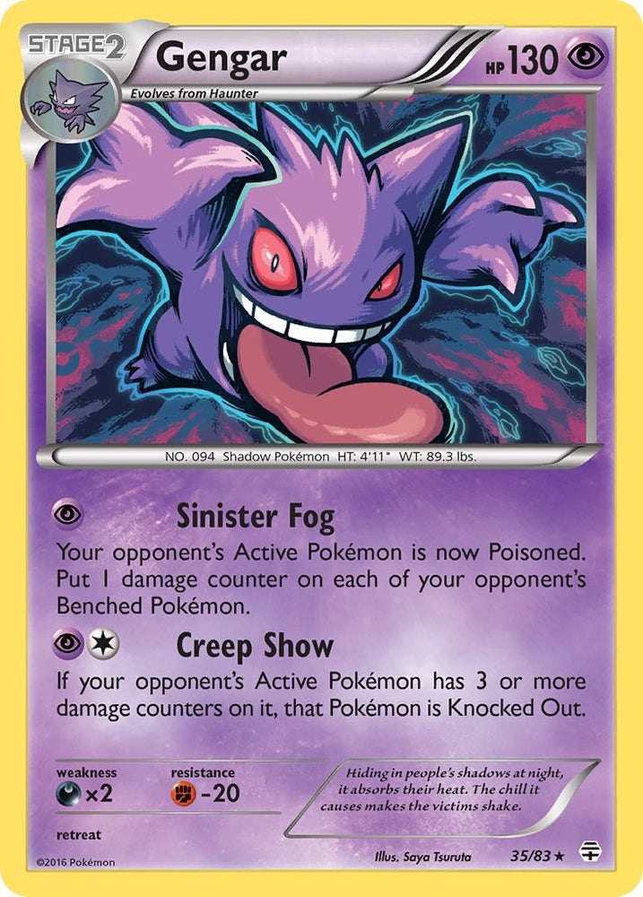 Gengar (35/83) (Cosmos Holo) [XY: Generations] Pokémon