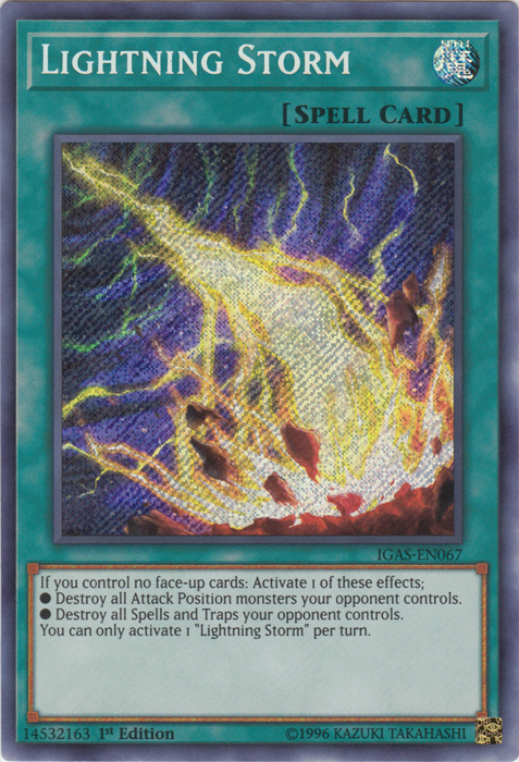 Lightning Storm [IGAS-EN067] Secret Rare Yu-Gi-Oh!