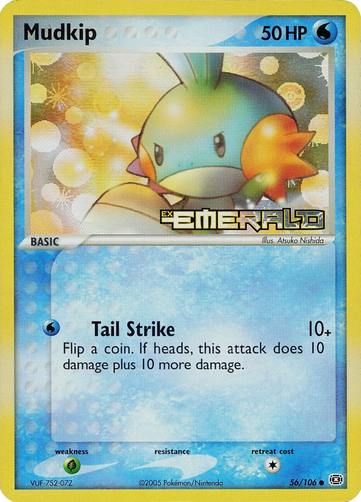 Mudkip (56/106) (Stamped) [EX: Emerald] Pokémon