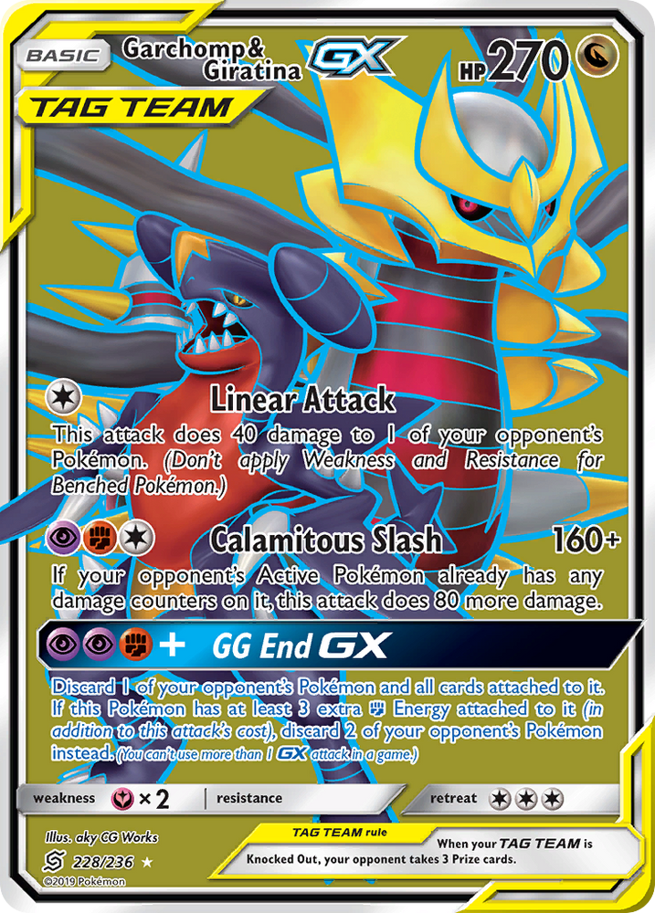 Garchomp & Giratina GX (228/236) [Sun & Moon: Unified Minds] Pokémon
