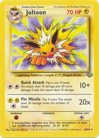 Jolteon (20/64) [Jungle Unlimited] Pokémon