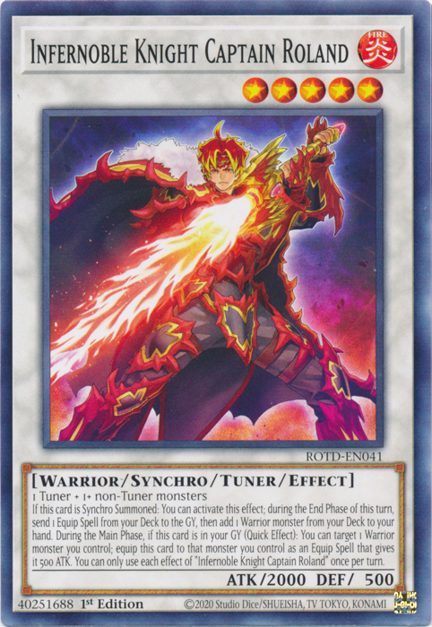 Infernoble Knight Captain Roland [ROTD-EN041] Common Yu-Gi-Oh!