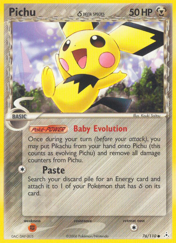 Pichu (76/110) (Delta Species) [EX: Holon Phantoms] Pokémon