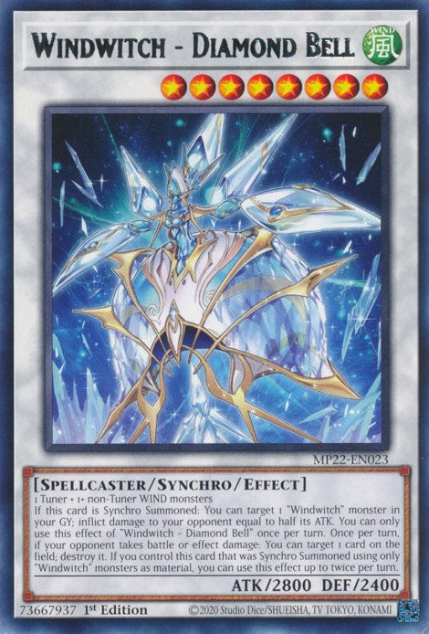 Windwitch - Diamond Bell [MP22-EN023] Rare Yu-Gi-Oh!