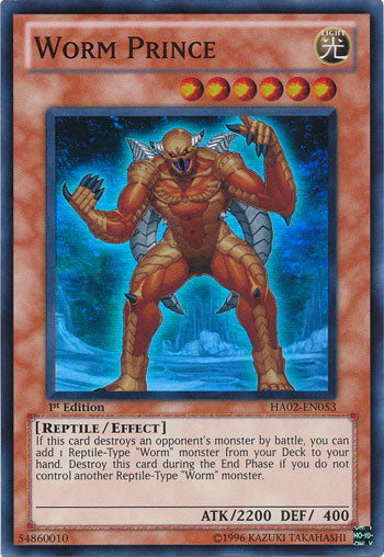Worm Prince [HA02-EN053] Super Rare Yu-Gi-Oh!