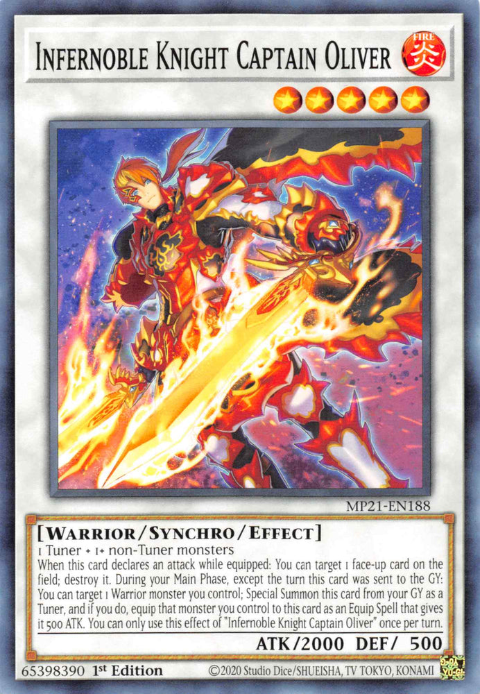 Infernoble Knight Captain Oliver [MP21-EN188] Common Yu-Gi-Oh!