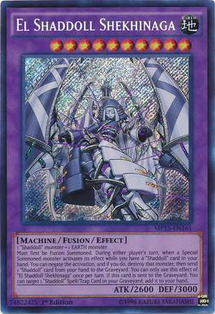El Shaddoll Shekhinaga [MP15-EN161] Secret Rare Yu-Gi-Oh!
