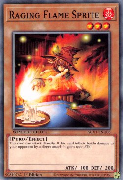 Raging Flame Sprite [SGX1-ENH06] Common Yu-Gi-Oh!