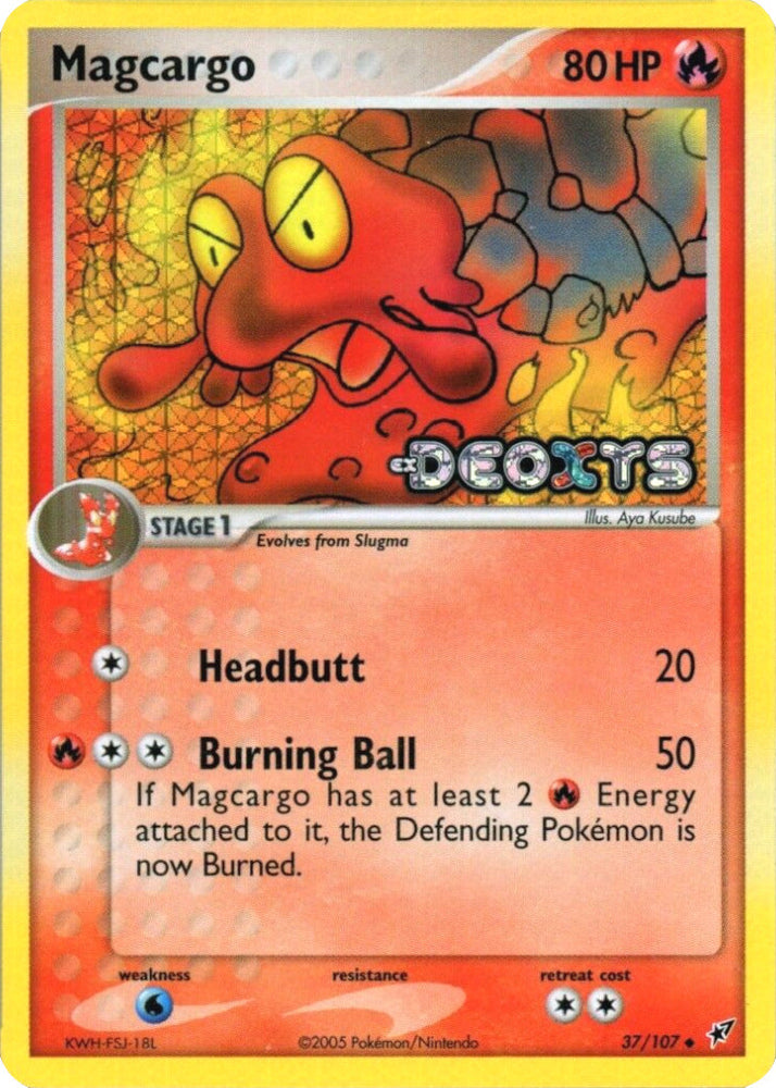 Magcargo (37/107) (Stamped) [EX: Deoxys] Pokémon