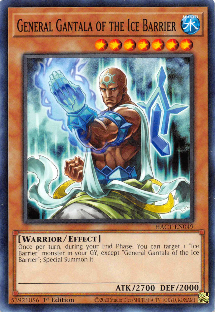 General Gantala of the Ice Barrier [HAC1-EN049] Common Yu-Gi-Oh!