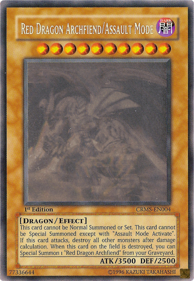Red Dragon Archfiend/Assault Mode [CRMS-EN004] Ghost Rare Yu-Gi-Oh!