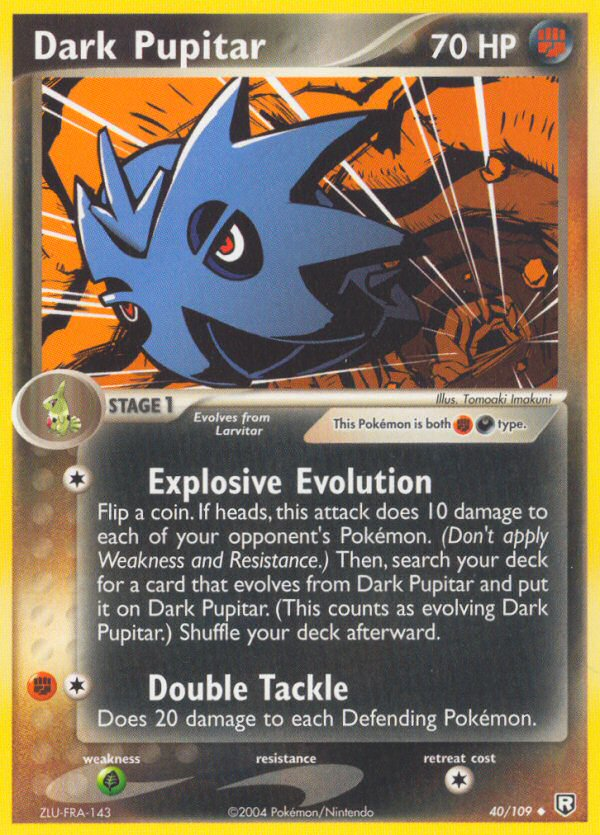 Dark Pupitar (40/109) [EX: Team Rocket Returns] Pokémon