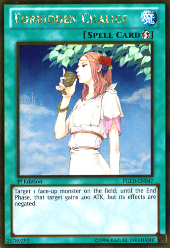 Forbidden Chalice [PGLD-EN047] Gold Rare Yu-Gi-Oh!