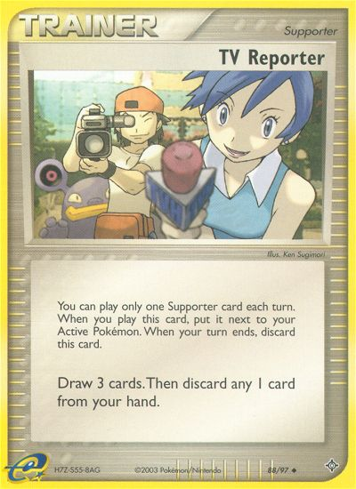 TV Reporter (88/97) [EX: Dragon] Pokémon