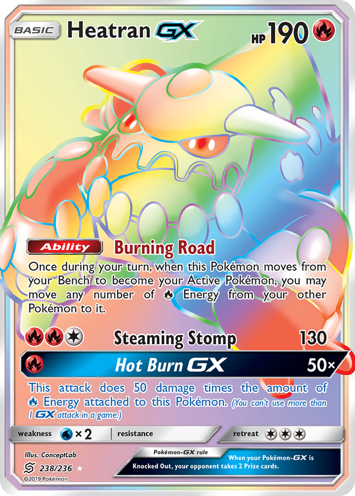 Heatran GX (238/236) [Sun & Moon: Unified Minds] Pokémon