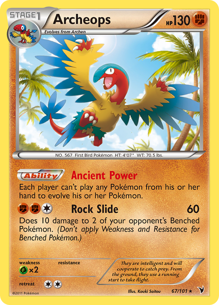Archeops (67/101) [Black & White: Noble Victories] Pokémon