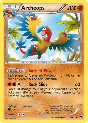 Archeops (67/101) [Black & White: Noble Victories] Pokémon