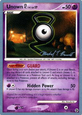Unown G LV.17 (57/106) (Boltevoir - Michael Pramawat) [World Championships 2010] Pokémon