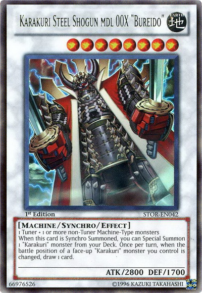 Karakuri Steel Shogun mdl 00X "Bureido" [STOR-EN042] Ultra Rare Yu-Gi-Oh!