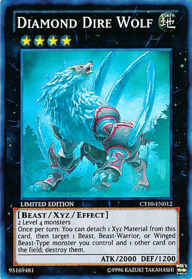 Diamond Dire Wolf [CT10-EN012] Super Rare Yu-Gi-Oh!