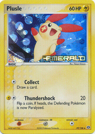 Plusle (39/106) (Stamped) [EX: Emerald] Pokémon