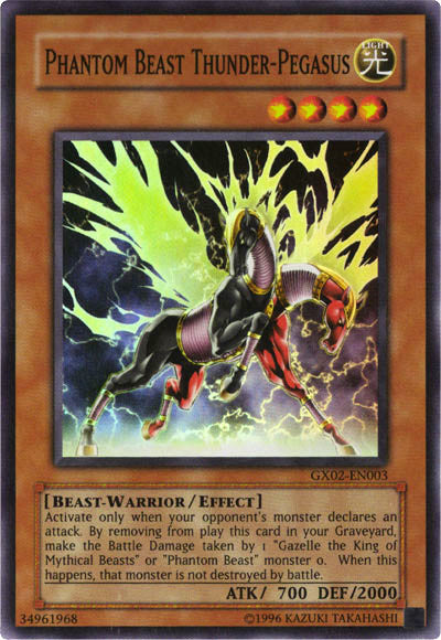 Phantom Beast Thunder-Pegasus [GX02-EN003] Super Rare Yu-Gi-Oh!