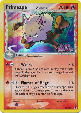Primeape (50/110) (Delta Species) (Stamped) [EX: Holon Phantoms] Pokémon