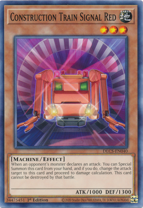 Construction Train Signal Red [DLCS-EN040] Common Yu-Gi-Oh!