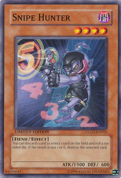 Snipe Hunter [GLD2-EN016] Common Yu-Gi-Oh!