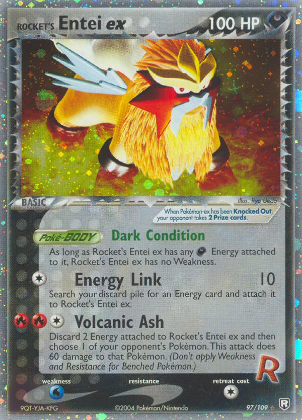 Rocket's Entei ex (97/109) [EX: Team Rocket Returns] Pokémon