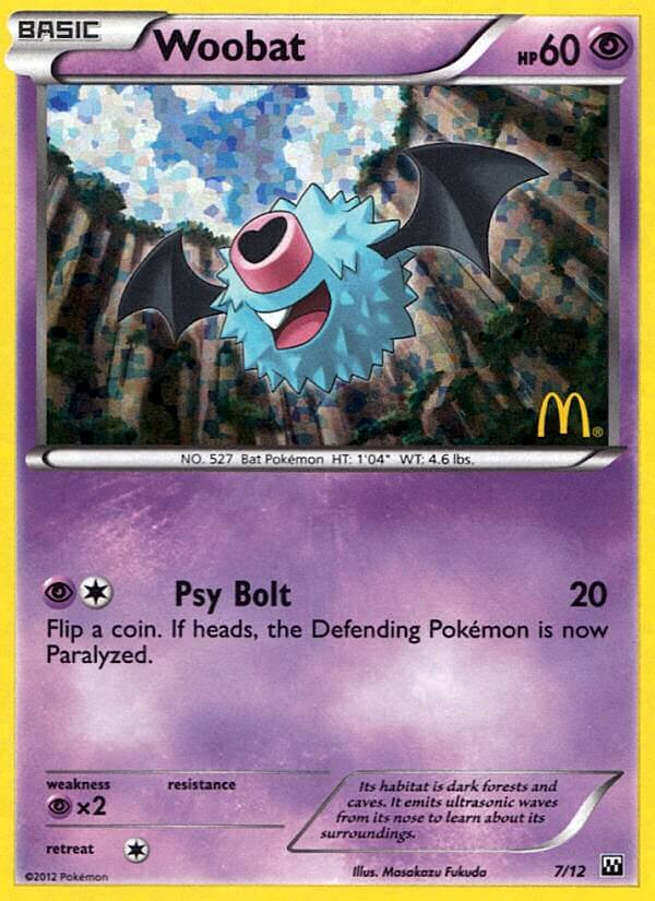 Woobat (7/12) [McDonald's Promos: 2012 Collection] Pokémon