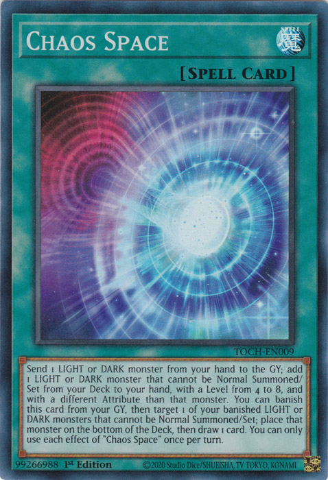 Chaos Space [TOCH-EN009] Super Rare Yu-Gi-Oh!
