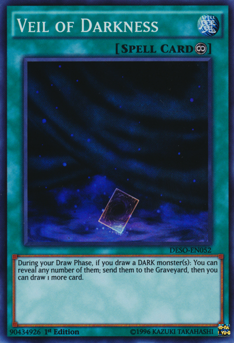 Veil of Darkness [DESO-EN052] Super Rare Yu-Gi-Oh!