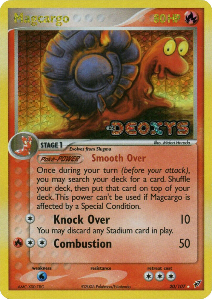 Magcargo (20/107) (Stamped) [EX: Deoxys] Pokémon