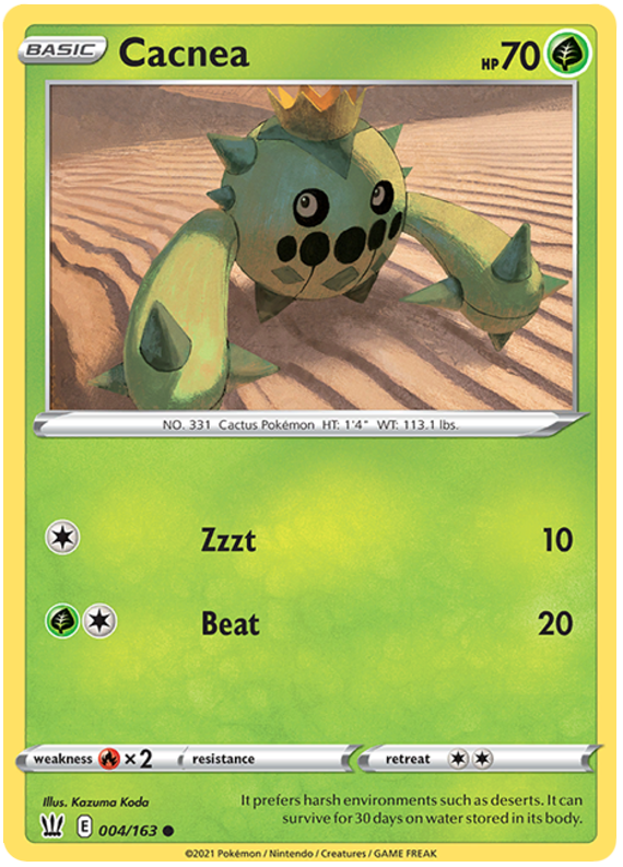 Cacnea (004/163) [Sword & Shield: Battle Styles] Pokémon