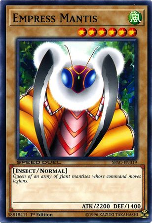 Empress Mantis [SBSC-EN019] Common Yu-Gi-Oh!