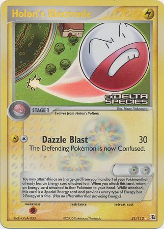 Holon's Electrode (21/113) (Stamped) [EX: Delta Species] Pokémon
