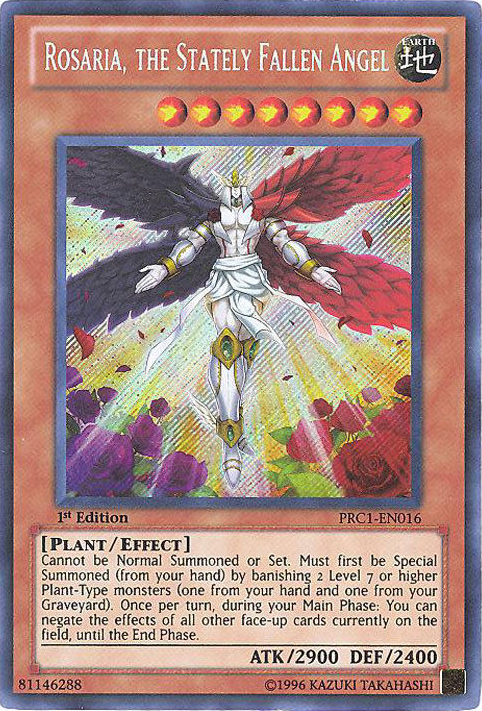 Rosaria, the Stately Fallen Angel [PRC1-EN016] Secret Rare Yu-Gi-Oh!