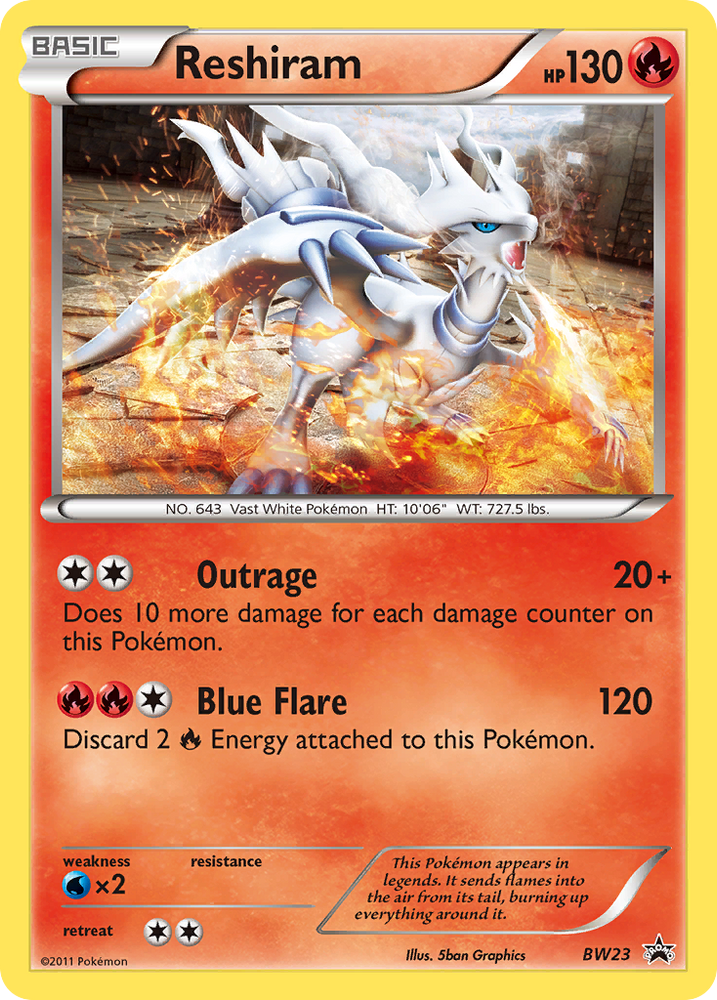 Reshiram (BW23) [Black & White: Black Star Promos] Pokémon