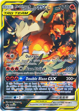 Reshiram & Charizard GX (SM201) (Jumbo Card) [Sun & Moon: Black Star Promos] Pokémon