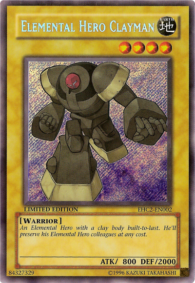 Elemental Hero Clayman [EHC2-EN002] Secret Rare Yu-Gi-Oh!