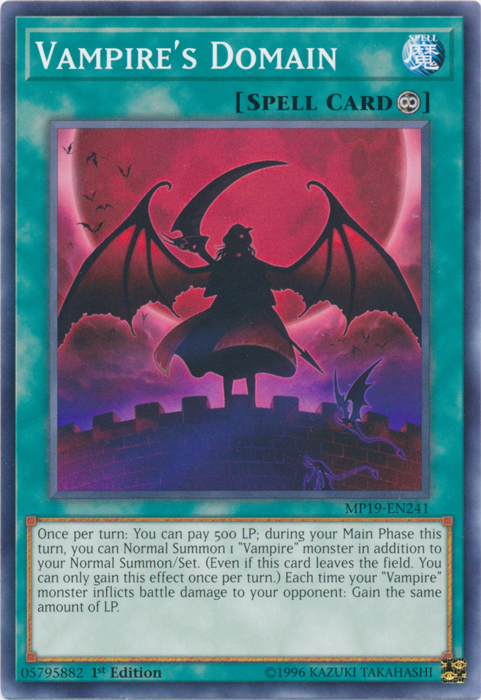 Vampire's Domain [MP19-EN241] Common Yu-Gi-Oh!