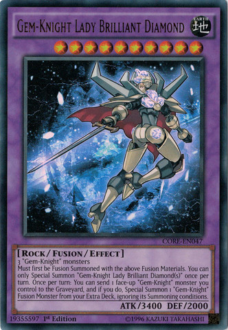 Gem-Knight Lady Brilliant Diamond [CORE-EN047] Ultra Rare Yu-Gi-Oh!